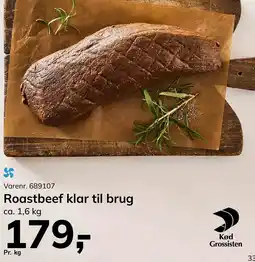 Dagrofa Food Service Kød Grossisten Roastbeef klar til brug tilbud