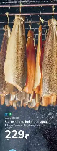 Dagrofa Food Service Færøsk laks hel side røget tilbud