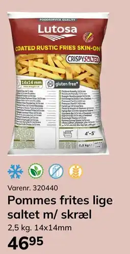 Dagrofa Food Service Lutosa pommes frites lige saltet m/ skræl tilbud