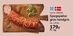 Dagrofa Food Service Spegepølse grov landgris tilbud