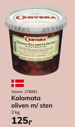 Dagrofa Food Service Cervera Kalamata oliven m/ sten tilbud