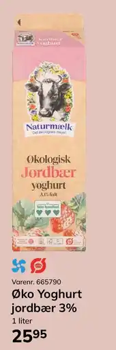 Dagrofa Food Service Naturmælk Øko Yoghurt jordbær tilbud