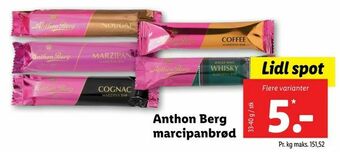 Let-Køb Anthon Berg marcipanbrød tilbud