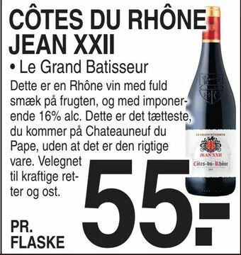 ABC Lavpris Côtes du rhône jean xxii tilbud