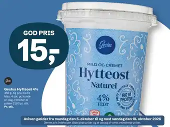 Gestus Hytteost 4%