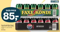 Let-Køb Faxe Kondi eller Pepsi tilbud