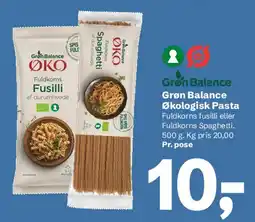 Let-Køb Grøn Balance Økologisk Pasta tilbud