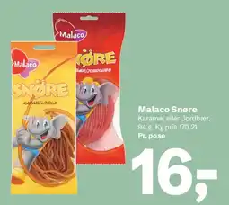 Let-Køb Malaco Snøre tilbud