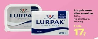 Dagli'Brugsen Lurpak smør eller smørbar tilbud