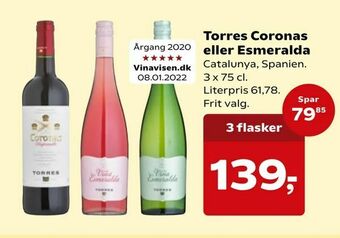 Dagli'Brugsen Torres Coronas eller Esmeralda tilbud