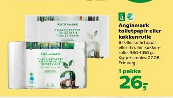 Änglamark toiletpapir eller køkkenrulle