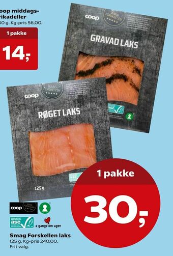 Kvickly Smag Forskellen laks tilbud