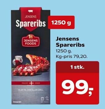 Kvickly Jensens Spareribs tilbud