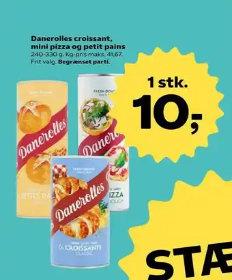 Kvickly Danerolles croissant, mini pizza og petit pains tilbud