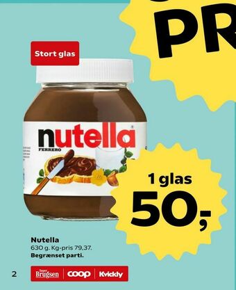 Kvickly Nutella tilbud
