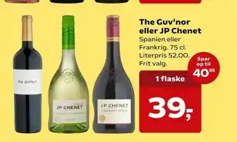Kvickly The Guv'nor eller JP Chenet tilbud