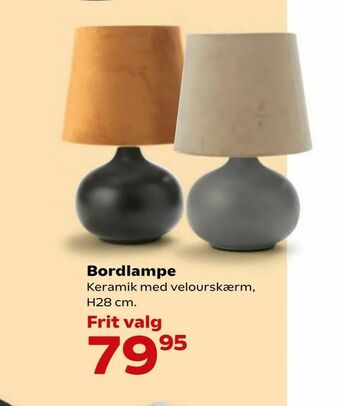 Kvickly Bordlampe tilbud