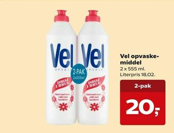 Kvickly Vel opvaskemiddel tilbud
