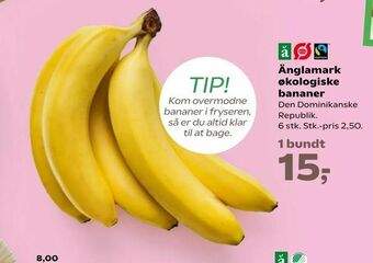 SuperBrugsen Änglamark økologiske bananer tilbud