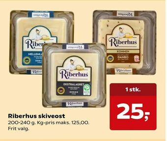 SuperBrugsen Riberhus skiveost tilbud