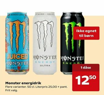 SuperBrugsen Monster energidrik tilbud