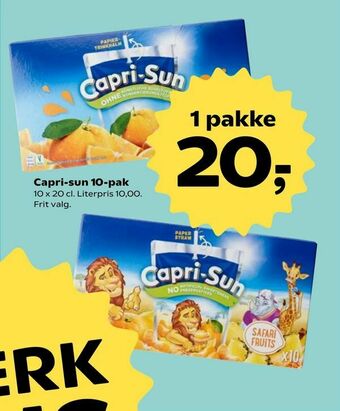 SuperBrugsen Capri-sun tilbud