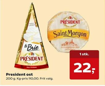 SuperBrugsen President ost tilbud