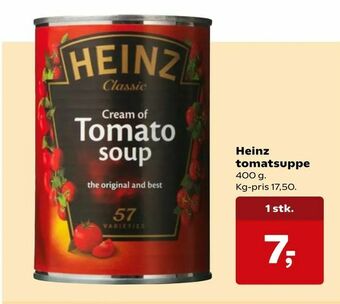 SuperBrugsen Heinz tomatsuppe tilbud