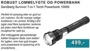 Sandberg Survivor 7-in-1 Torch Powerbank 10000