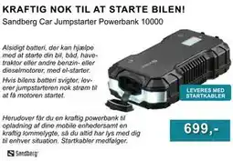 CBC Sandberg Car Jumpstarter Powerbank 10000 tilbud