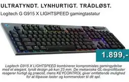 CBC Logitech G G915 X LIGHTSPEED gamingtastatur tilbud