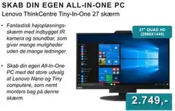 CBC Lenovo ThinkCentre Tiny-In-One 27 skærm tilbud