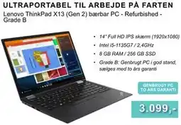 CBC Lenovo ThinkPad X13 (Gen 2) bærbar PC - Refurbished - Grade B tilbud