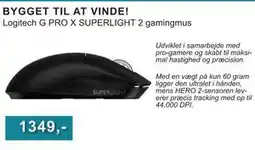 CBC Logitech G PRO X SUPERLIGHT 2 gamingmus tilbud