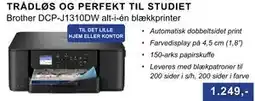 CBC Brother DCP-J1310DW alt-i-én blækkprinter tilbud