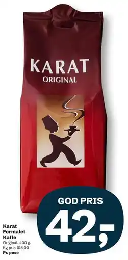 Let-Køb Karat Formalet Kaffe tilbud