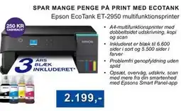 CBC Epson EcoTank ET-2950 multifunktionsprinter tilbud