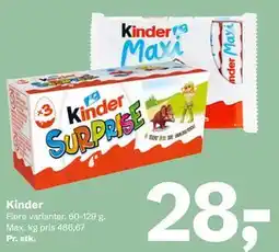 Let-Køb Kinder tilbud