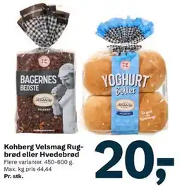 Let-Køb Kohberg Velsmag Rugbrød eller Hvedebrød tilbud