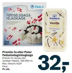Let-Køb Premier Is eller Polar Fødselsdagsislagkage tilbud