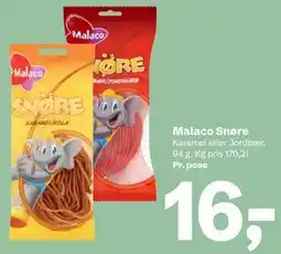 Let-Køb Malaco Snøre tilbud