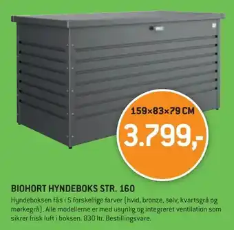 XL-BYG Biohort hyndeboks str. 160 tilbud