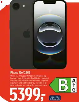 Føtex iPhone 16 128GB tilbud