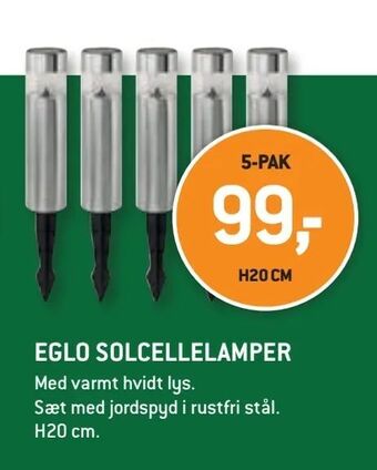 Eglo solcellelamper