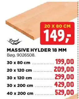 jem & fix MASSIVE HYLDER 18 MM tilbud