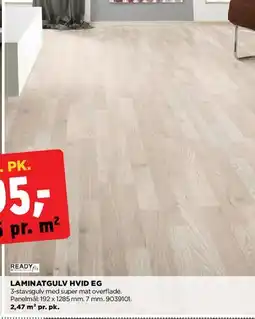 jem & fix Laminatgulv Hvid Eg tilbud