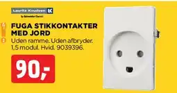 jem & fix Fuga stikkontakt med jord tilbud