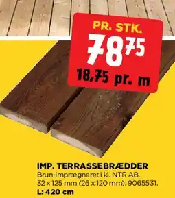 jem & fix Imp. terrassebrædder (brun) tilbud