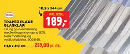 jem & fix Trapez plade glasklar tilbud