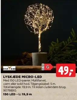 jem & fix Lyskæde / dekorativt træ med LED tilbud